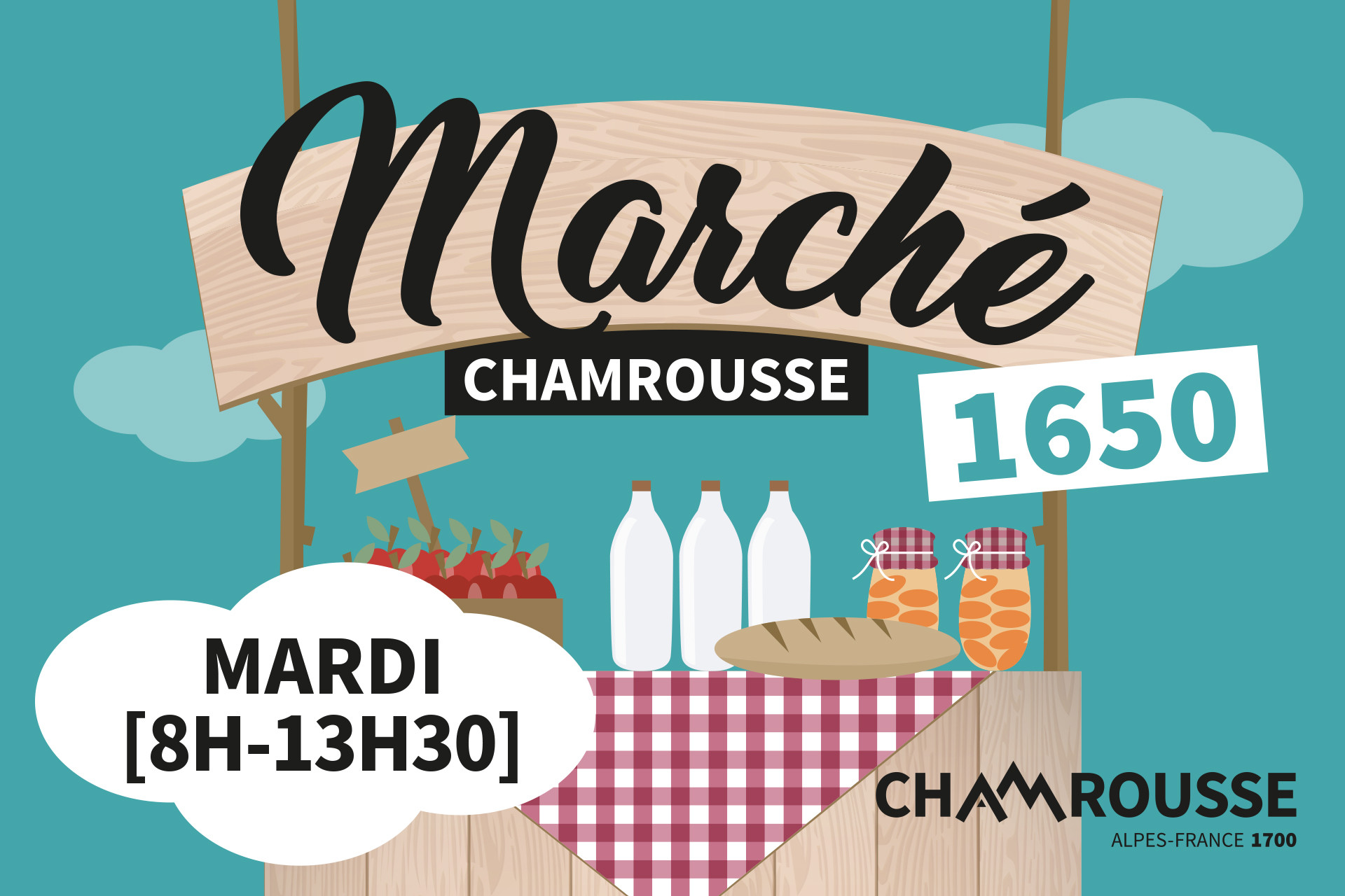 Marché communal Chamrousse 1650 - © CA - OT Chamrousse / Freepik Marché communal Chamrousse 1650