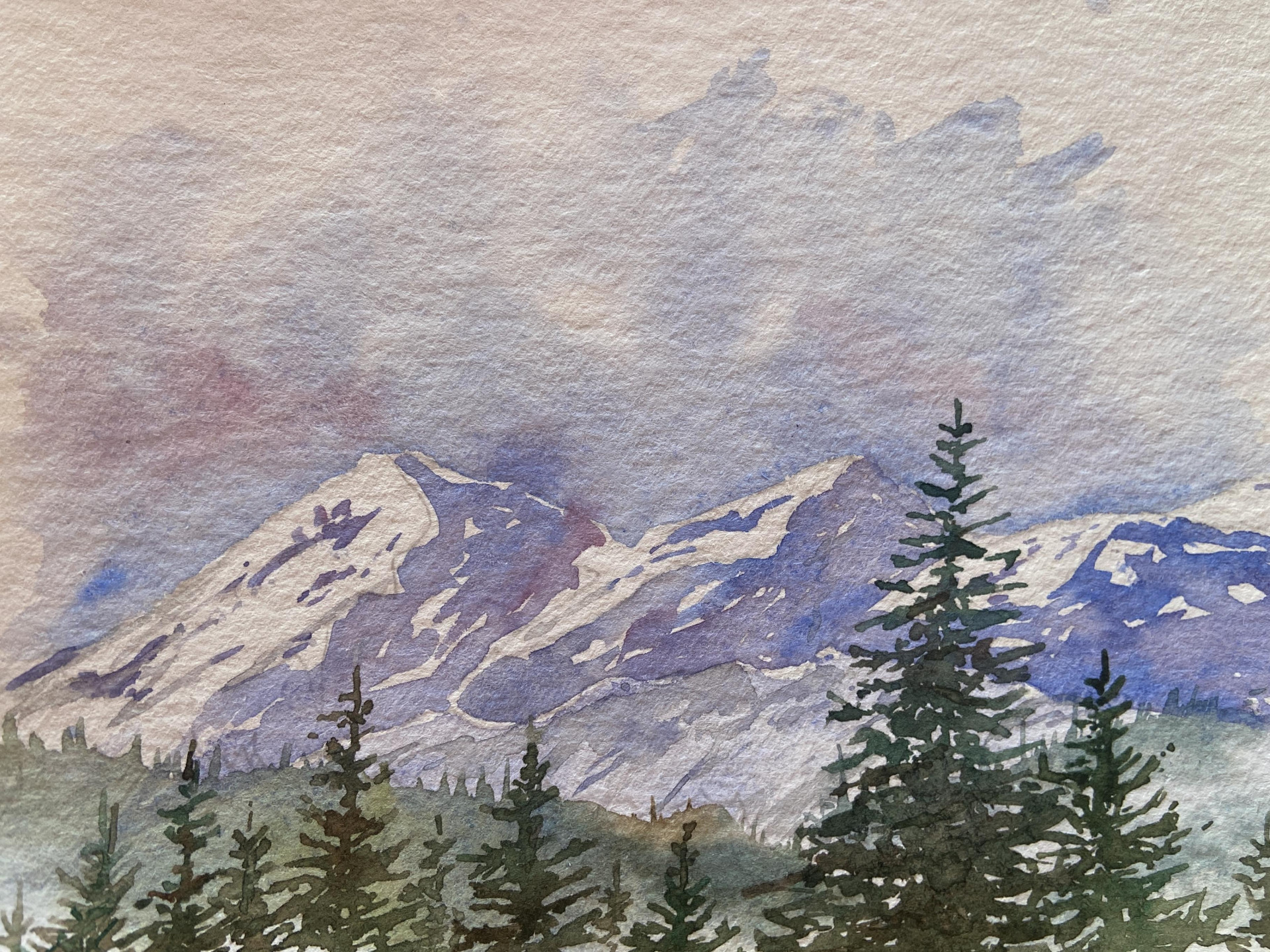 Aquarell-Spaziergang_Chamrousse