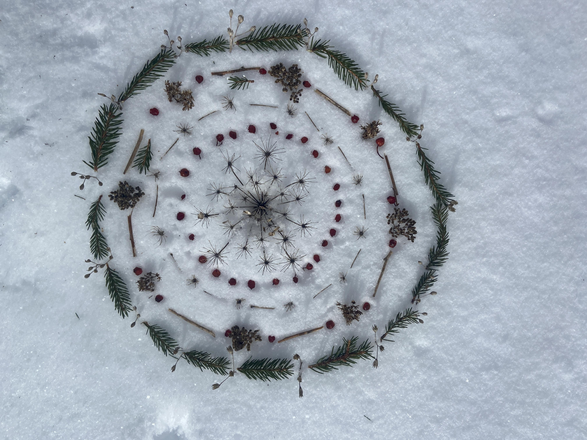 Das Vergängliche formen – Land'art_Chamrousse