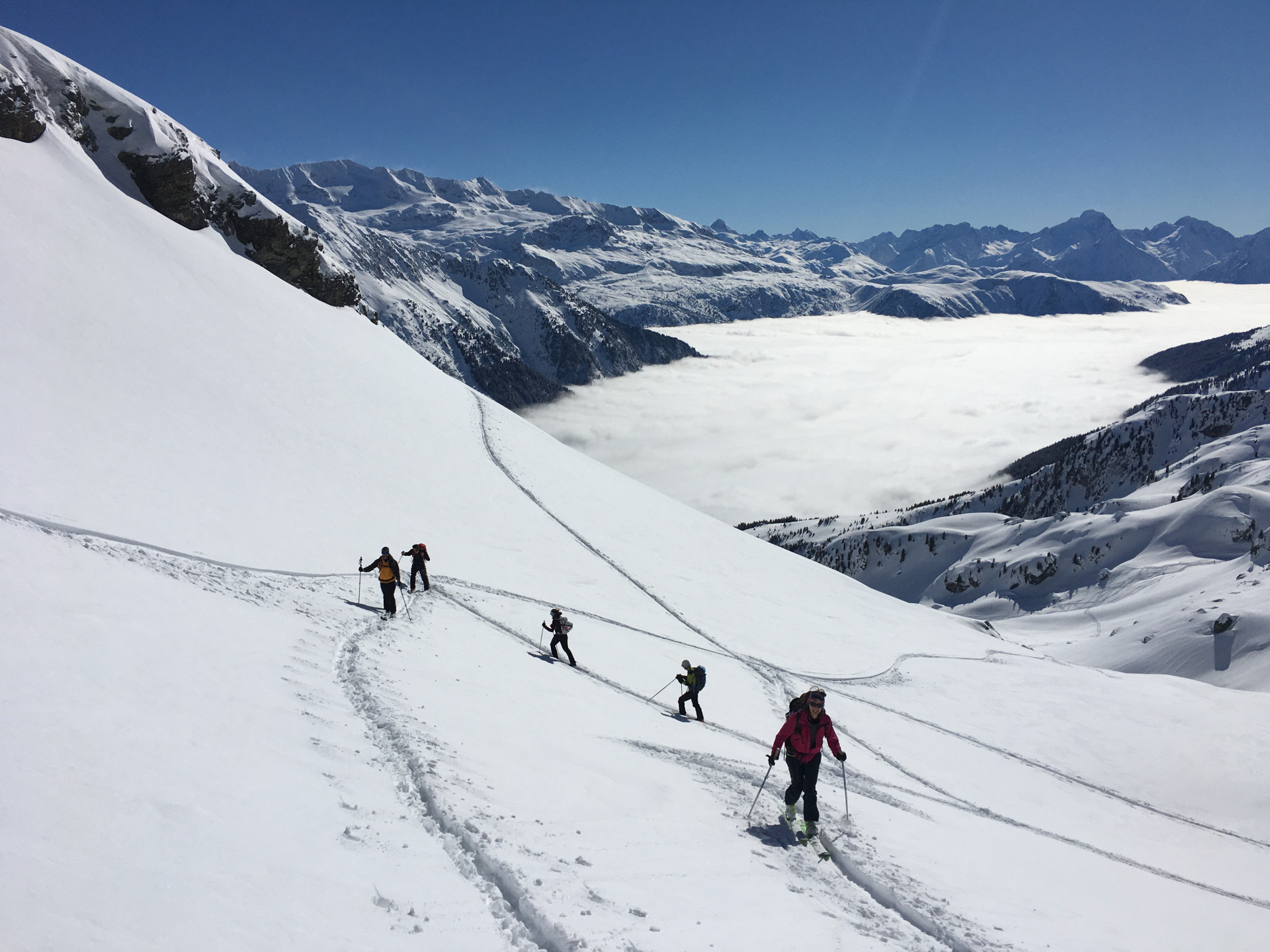 ski de randonnée - © bureau des guides de chamrousse ski de randonnée