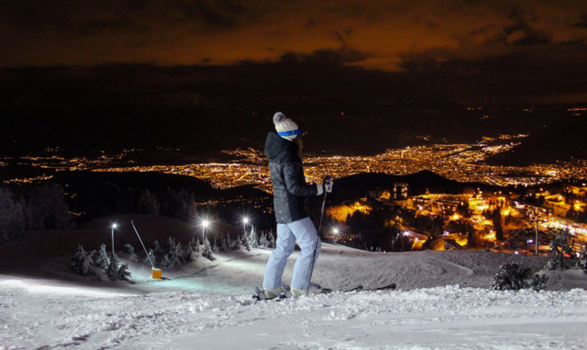 Chamrousse night skiing
