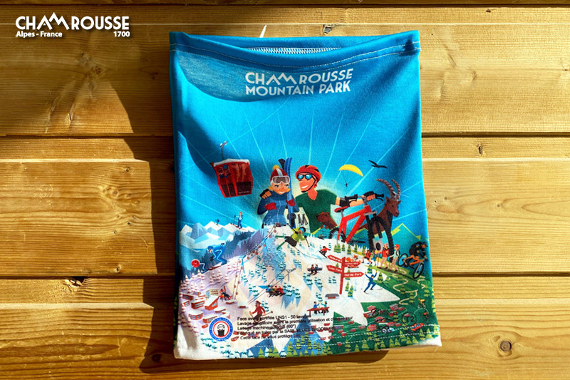 Chamrousse boutique souvenir tour cou anti covid cache cou station montagne ski isère alpes france