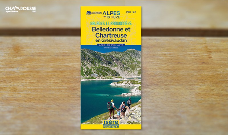 Belledonne and Chamrousse paths map