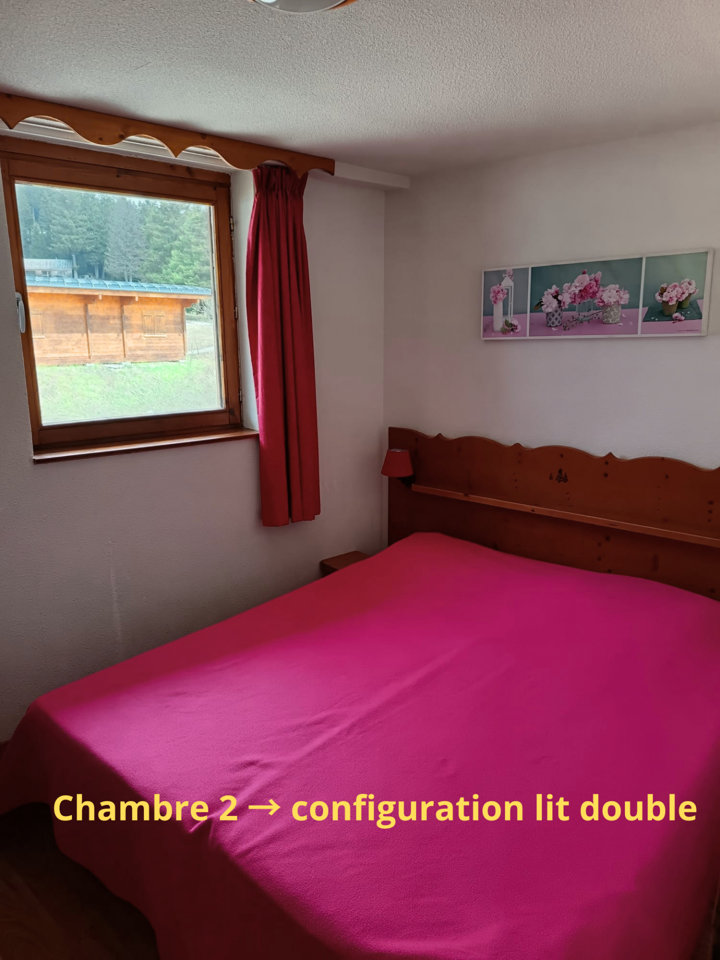 Intérieur - Chambre 2 : 1 lit double - Aster A34 Chamrousse