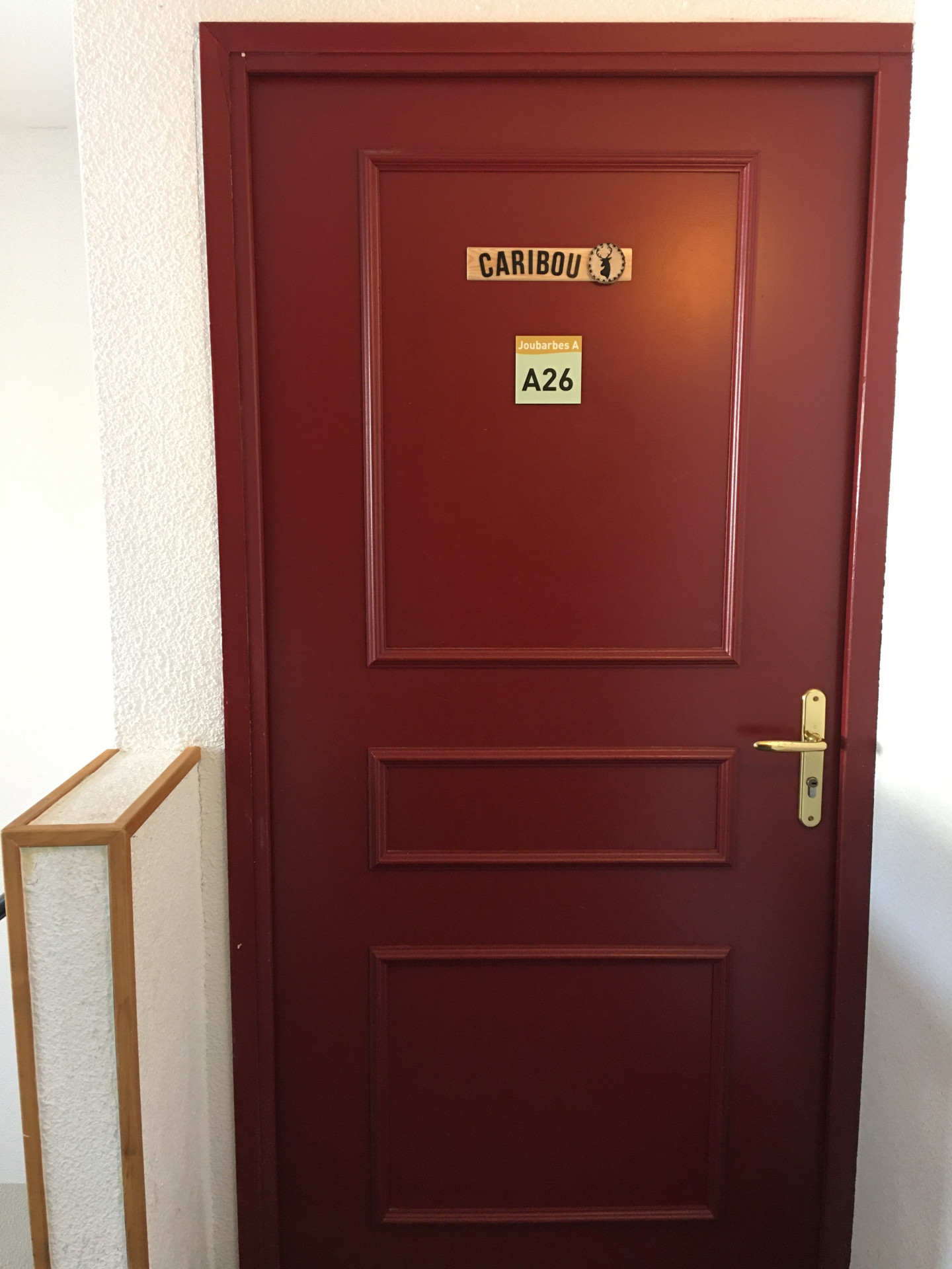Intérieur porte Le Jourbabes A26 Chamrousse - © DR Chamrousse réservation location appartement 4 pièces 6 personnes 52m² Les Jourbabes A26 station ski montagne grenoble isère alpes France