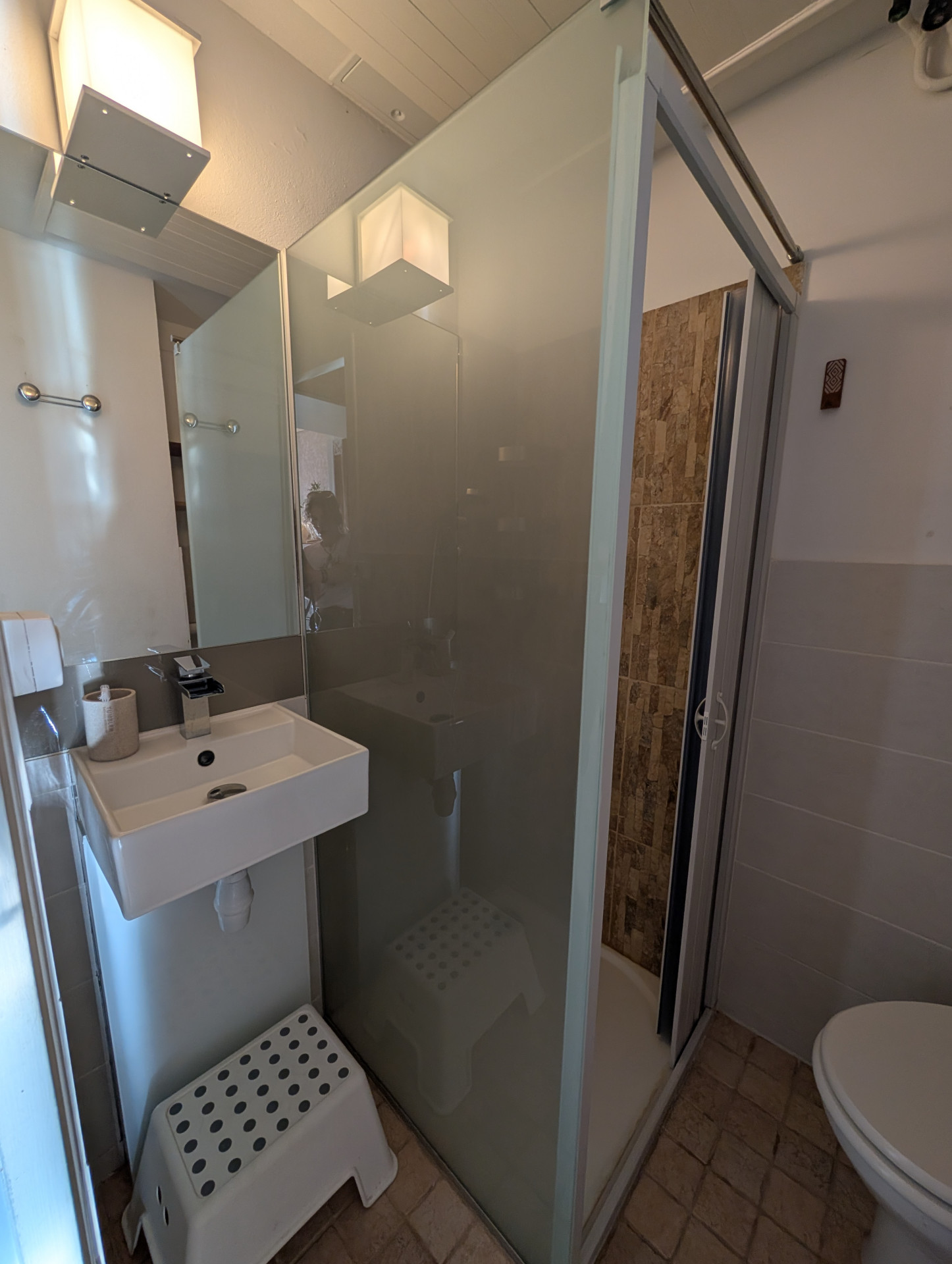 Intérieur salle de bain Le Bellevue S114 Chamrousse Intérieur salle de bain Le Bellevue S114 Chamrousse