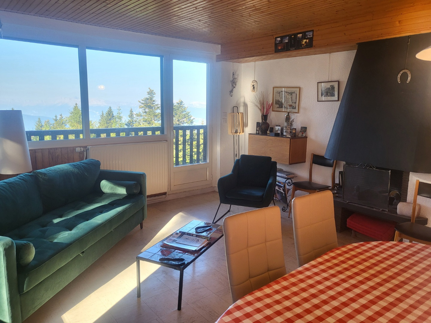 intérieur salon séjour 3P6 Panoramic 308 Chamrousse