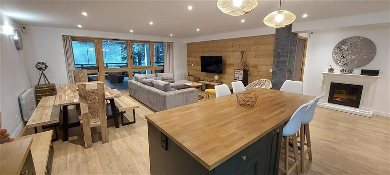 Intérieur salon séjour Le Joyau de l'Hermine Chamrousse