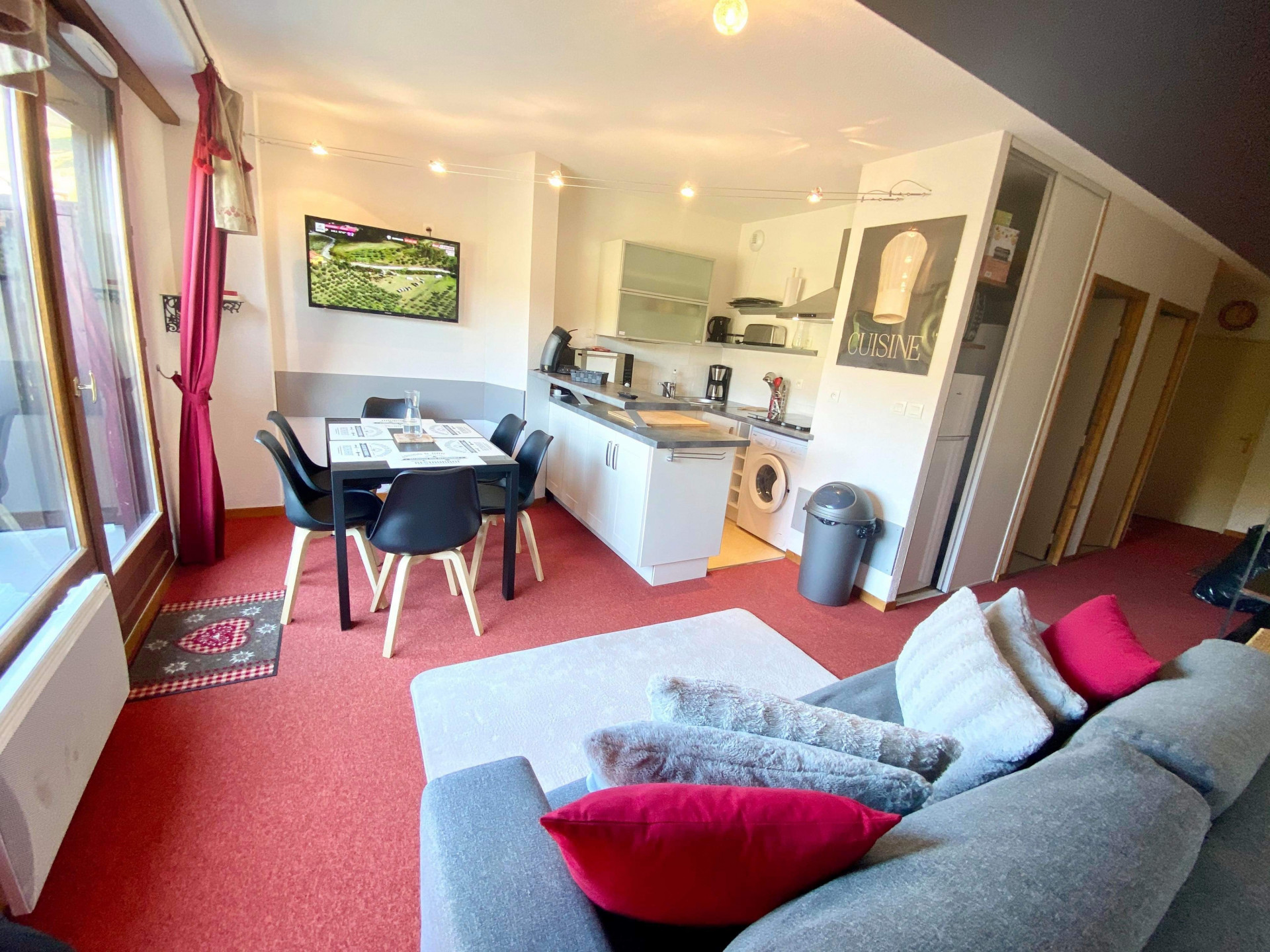 Intérieur salon séjour Le Vernon 6 Chamrousse