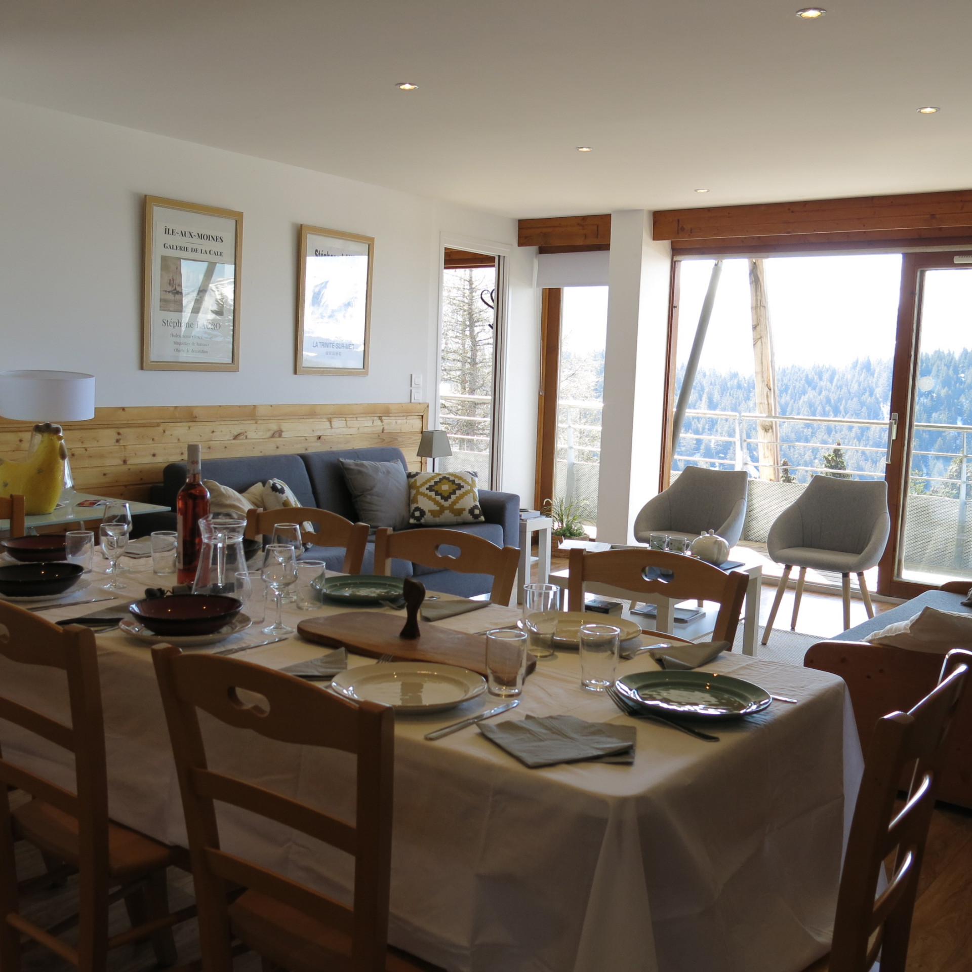 Chamrousse réservation location appartement 3 pièces 8 personnes 70m² Les Sorbier A32 station ski montagne grenoble isère alpes France