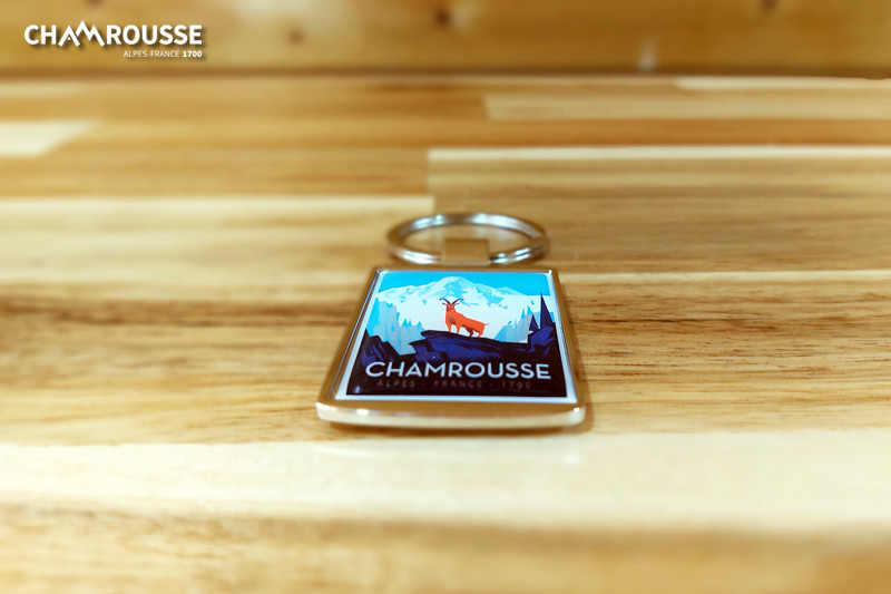 Chamrousse porte-clé chamois montagne boutique souvenir cadeau station ski grenoble isère alpes france