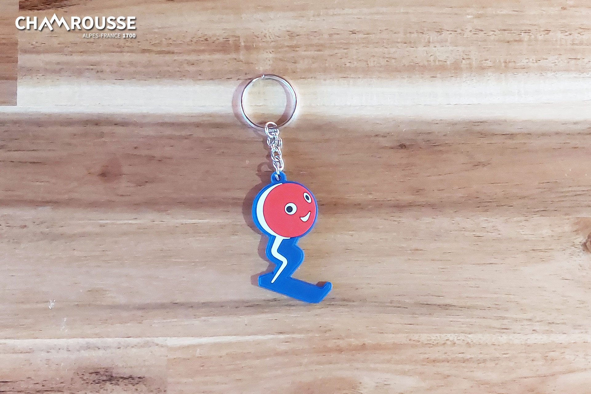 Porte clé le schuss JO jeux olympiques 1968 Grenoble Chamrousse - © EM - OT Chamrousse Chamrousse porte-clé clef schuss jeux olympiques jo 1968 boutique souvenir cadeau station ski montagne grenoble isère alpes france