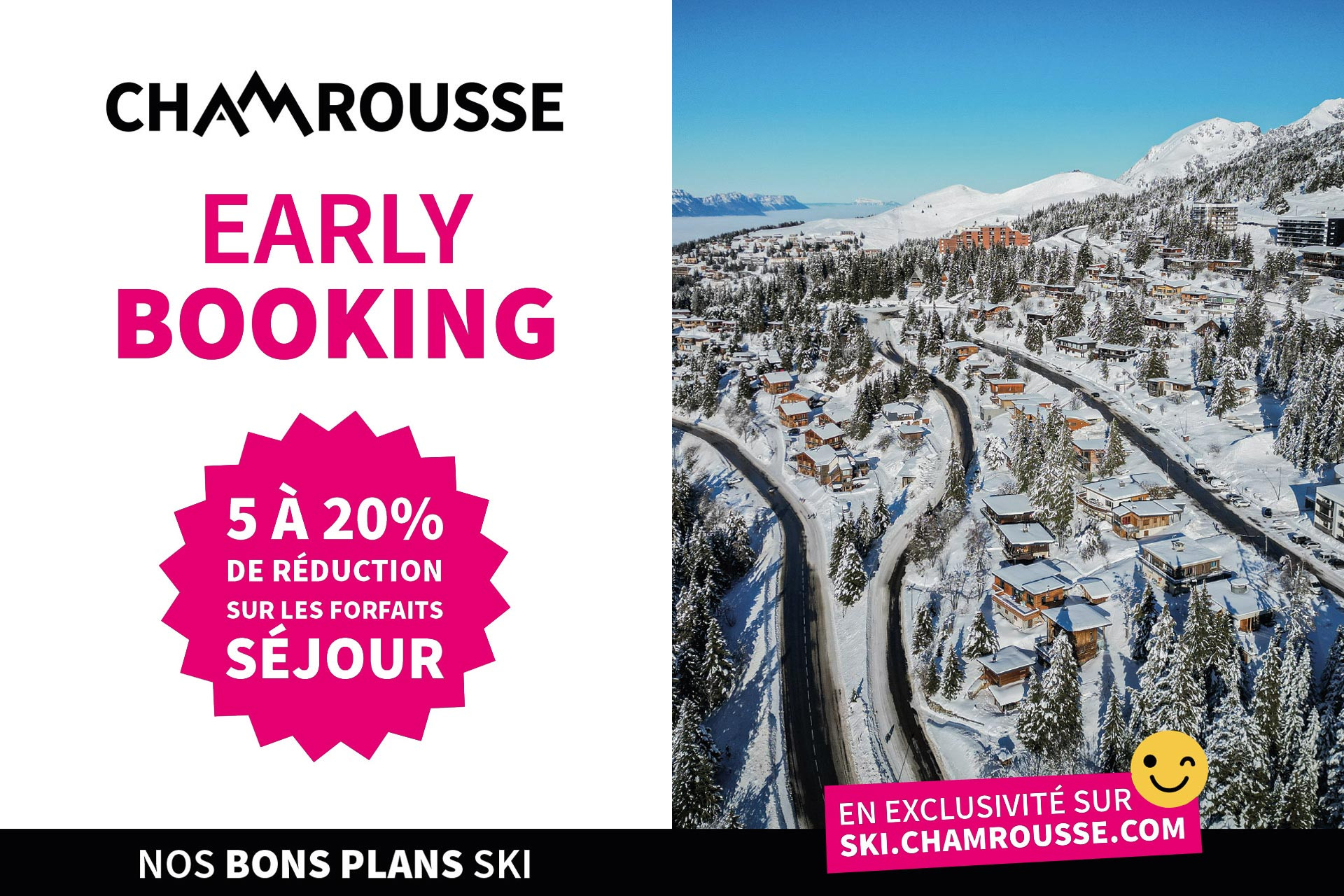Promotion Early booking forfait ski hiver station montagne grenoble isère alpes france