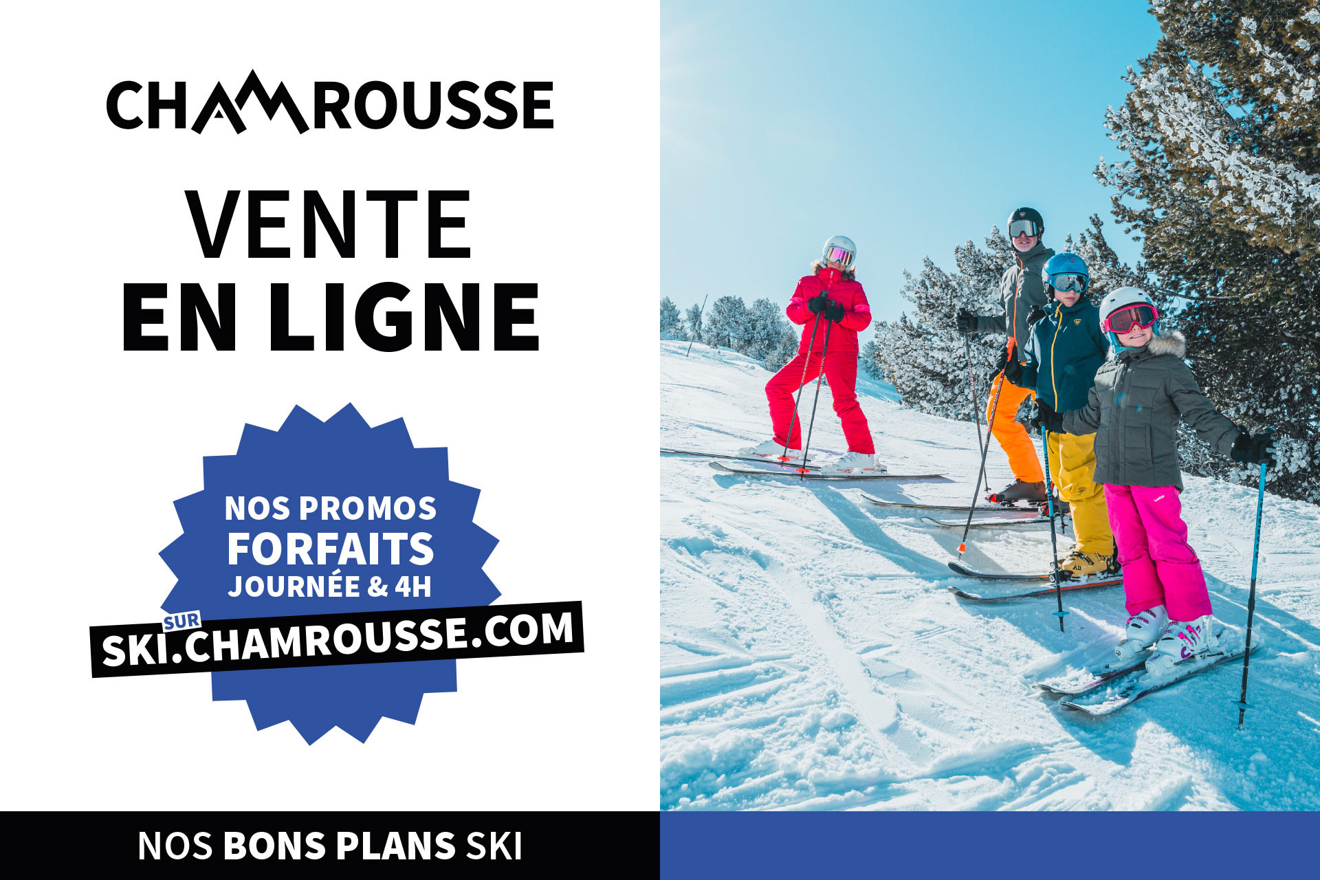 Promotion web achat en ligne forfait ski Chamrousse - © CA - OT Chamrousse / Victor Barcus Promotion web achat en ligne forfait ski Chamrousse