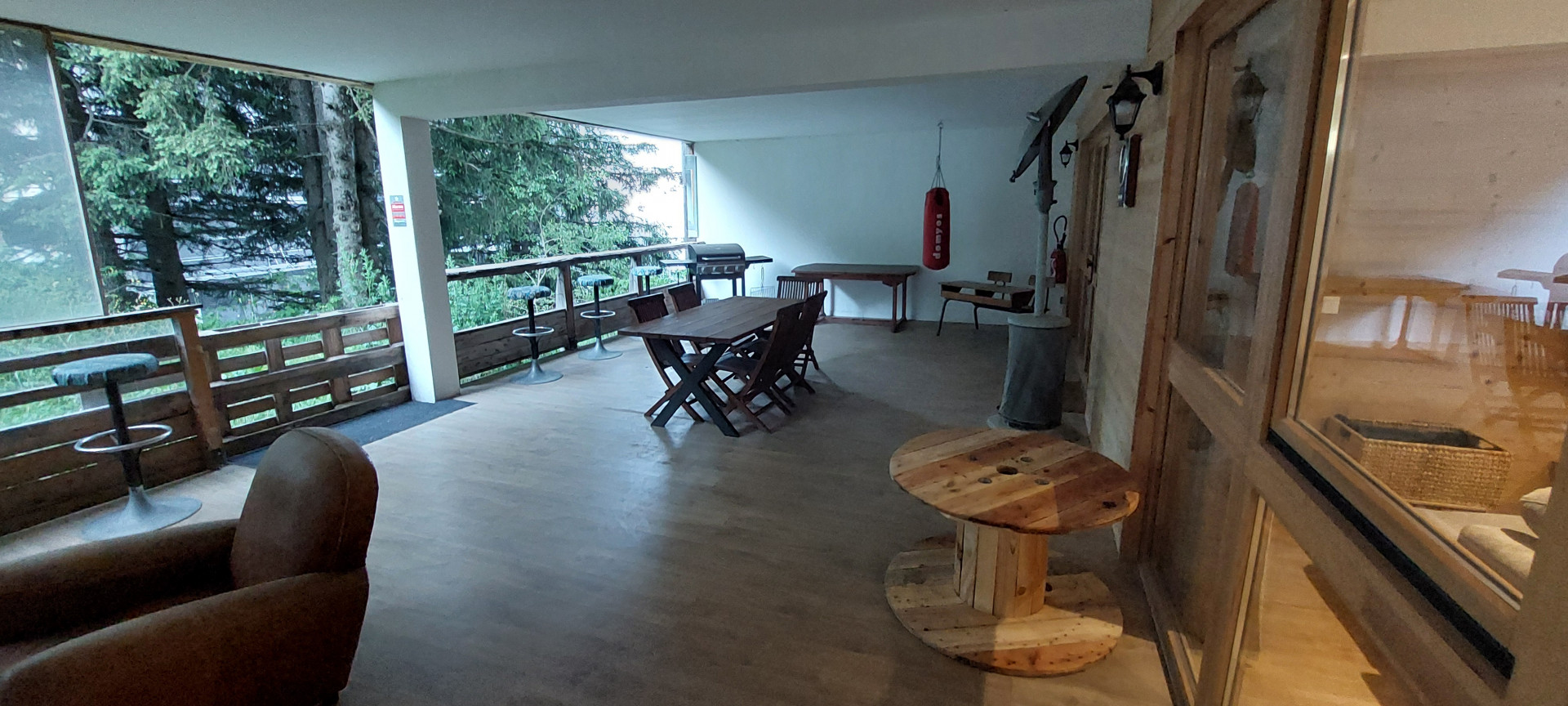 Terrasse couverte Le joyau de l'Hermine Chamrousse