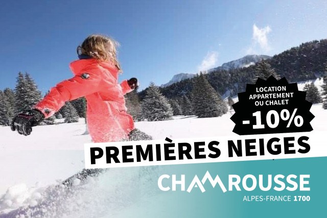 Promotion Premières neiges location appartement chalet vacances ski Chamrousse