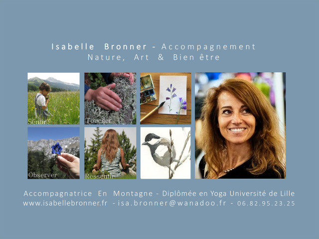 Isabelle Bronner, mountain leader and yoga graduate in Chamrousse