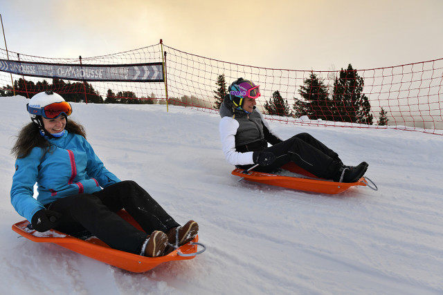 Luge bob coucher soleil Chamrousse Luge bob coucher soleil Chamrousse