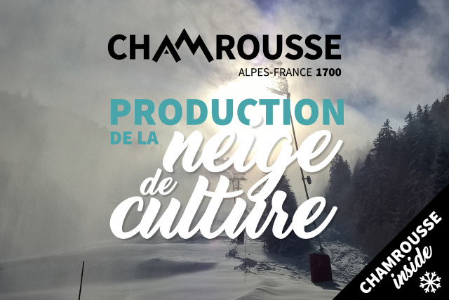 Chamrousse man-made snow production - © CA et EG - OT Chamrousse Chamrousse man-made snow production
