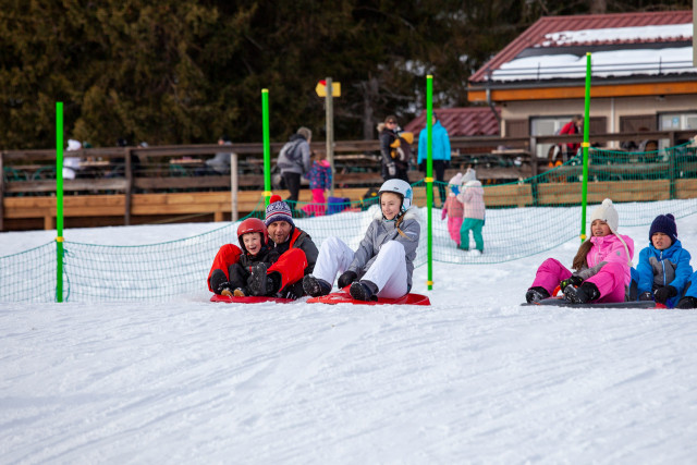 Activité nordique luge enfant Chamrousse