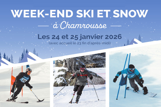 Angepasstes Ski- und Snowboardwochenende ADEPA Chamrousse - © ADEPA Angepasstes Ski- und Snowboardwochenende ADEPA Chamrousse