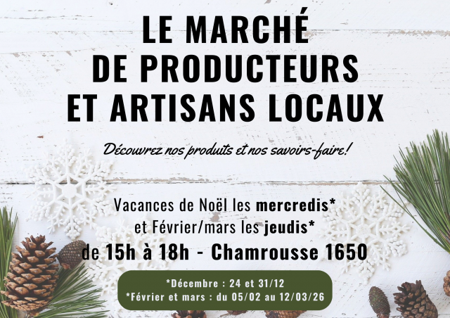 Marché Artisans et producteurs éco-responsables 1650 Chamrousse - © LACIM Marché Artisans et producteurs éco-responsables 1650 Chamrousse