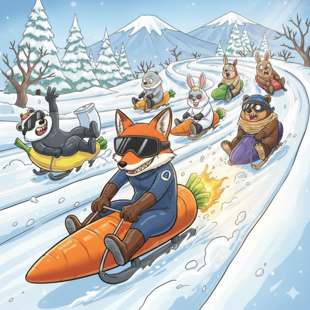 1700 sled race_Chamrousse - © gemini ai 1700 sled race_Chamrousse