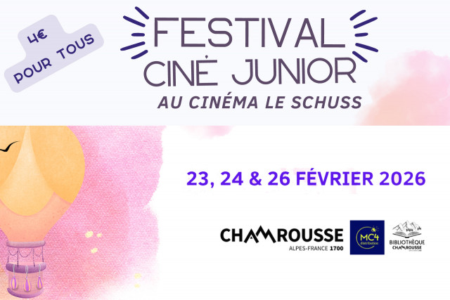 Festival Ciné junior cinéma Chamrousse - © Service culturel Mairie Chamrousse Festival Ciné junior cinéma Chamrousse