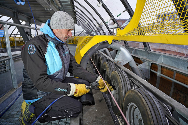 Fahrer von Seilbahnen Chamrousse
