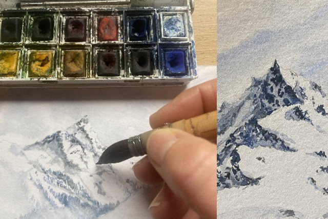 Chamrousse watercolor walk - © Isabelle Bronner Chamrousse watercolor walk