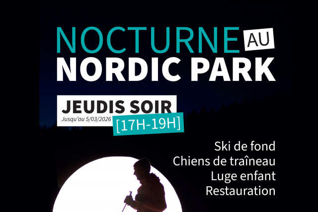 Soirée nocturne domaine nordique ski de fond 2026 Chamrousse