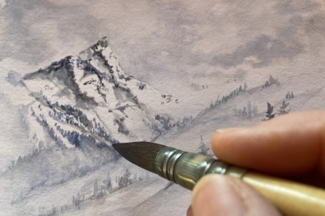 Chamrousse watercolor walk - © Isabelle Bronner Chamrousse watercolor walk