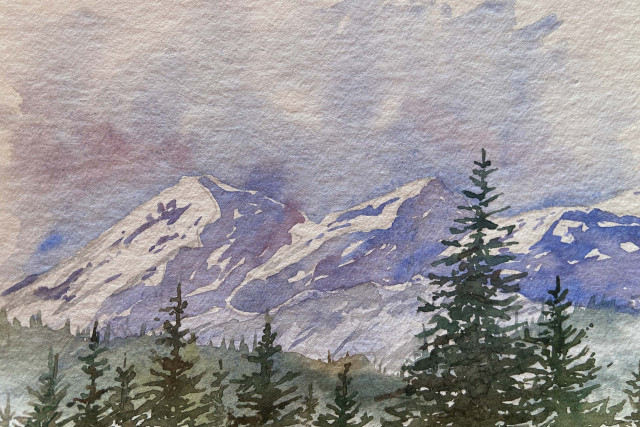 Chamrousse watercolor walk - © Isabelle Bronner Chamrousse watercolor walk