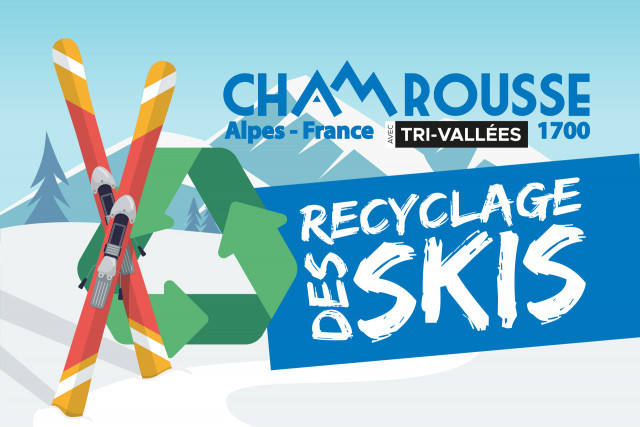 Collecte recyclage ski Chamrousse