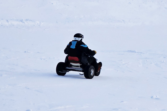 Chamrousse snow karting evening