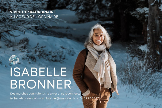 Isabelle Bronner Winter wellness and nature walk Chamrousse