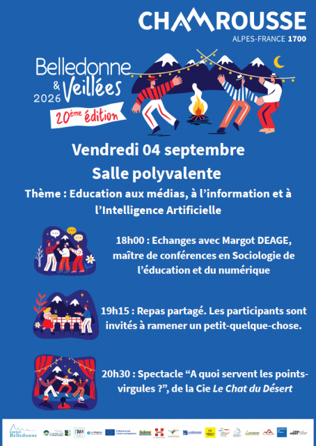Affiche Chamrousse Belledonne & Veillées 2026 Affiche Chamrousse Belledonne & Veillées 2026