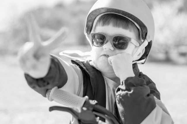 Children balance bike race
