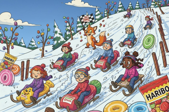 Haribo Kids Snow Sledge race_Chamrousse