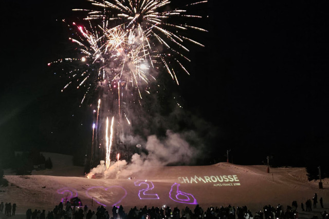 New Year's Eve fireworks Chamrousse