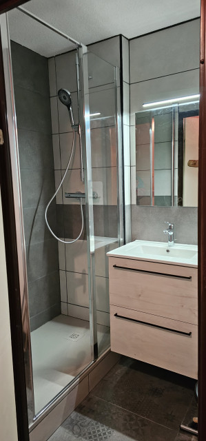 Intérieur salle de bain L'Edelweiss 427 Chamrousse