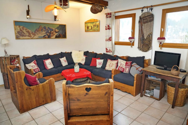 Intérieur salon séjour l'Etape de Fanfoué Chamrousse