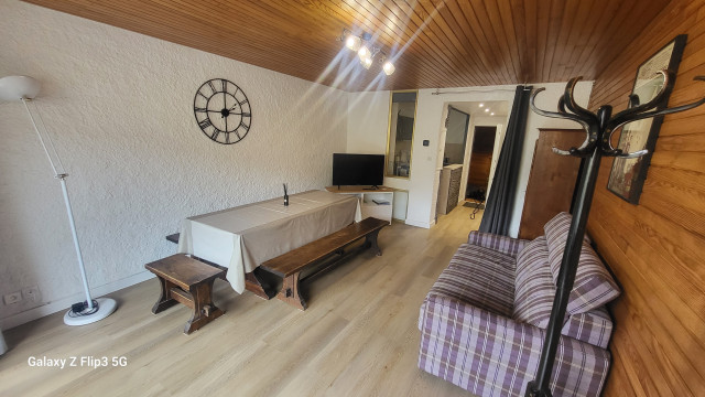 Intérieur salon séjour La Croisette 406 Chamrousse