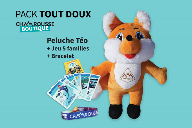 Souvenir-Geschenkset für Kinder, Winter-Softpack, Shop des Fremdenverkehrsamts Chamrousse