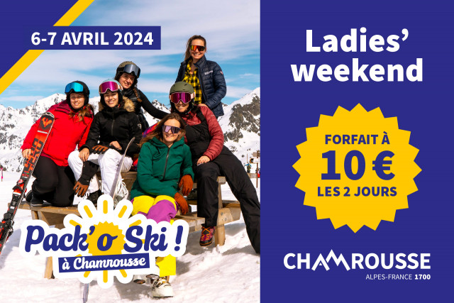 Pack'o ski - Ladies' weekend femme Chamrousse (ancien Printemps des montagnes / du ski)