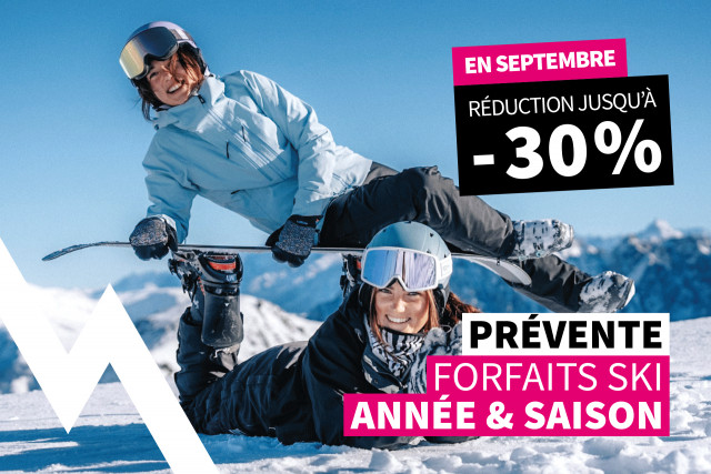 Chamrousse prévente septembre forfait ski saison année hiver 2026 2027 station montagne grenoble isère alpes france