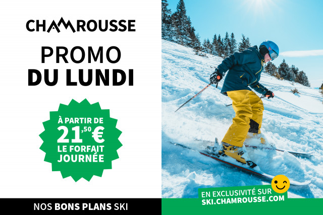 Promo du lundi promotion forfait ski alpin journée Chamrousse