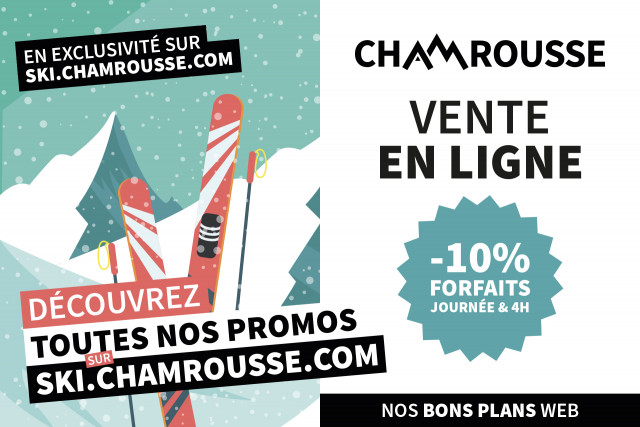 Chamrousse promo web forfait ski achat en ligne hiver station ski montagne grenoble isère lyon rhône alpes france