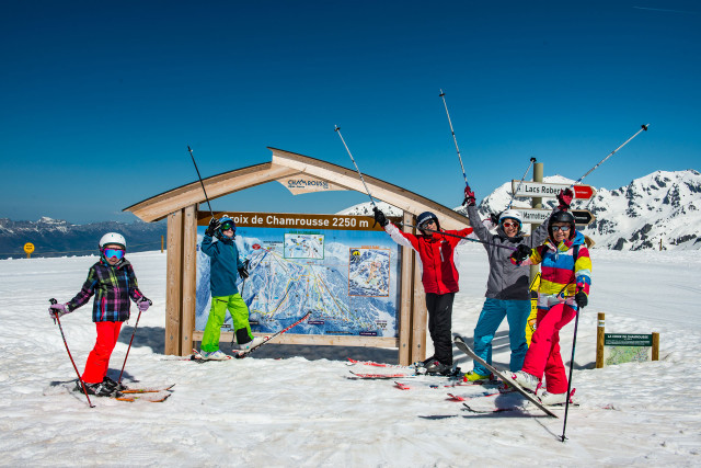 Chamrousse alpine ski resort grenoble isere french alps france