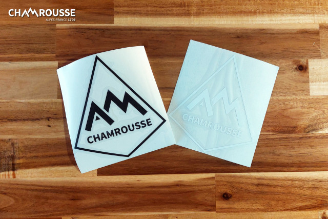 Chamrousse autocollant sticker ambassadeur station ski boutique souvenir cadeau montagne grenoble isère alpes france